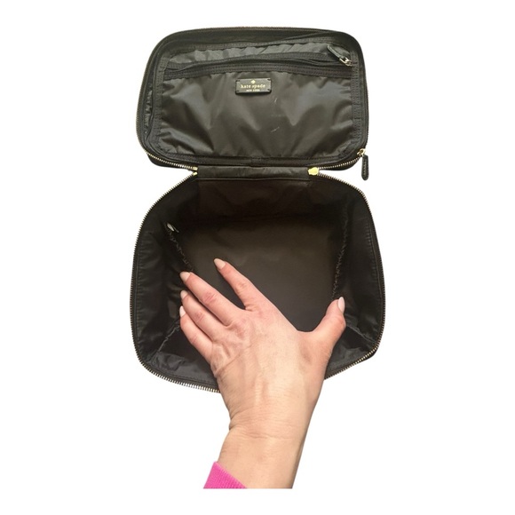 Kate Spade Chelsea Black Travel Makeup Bag - Picture 12 of 12